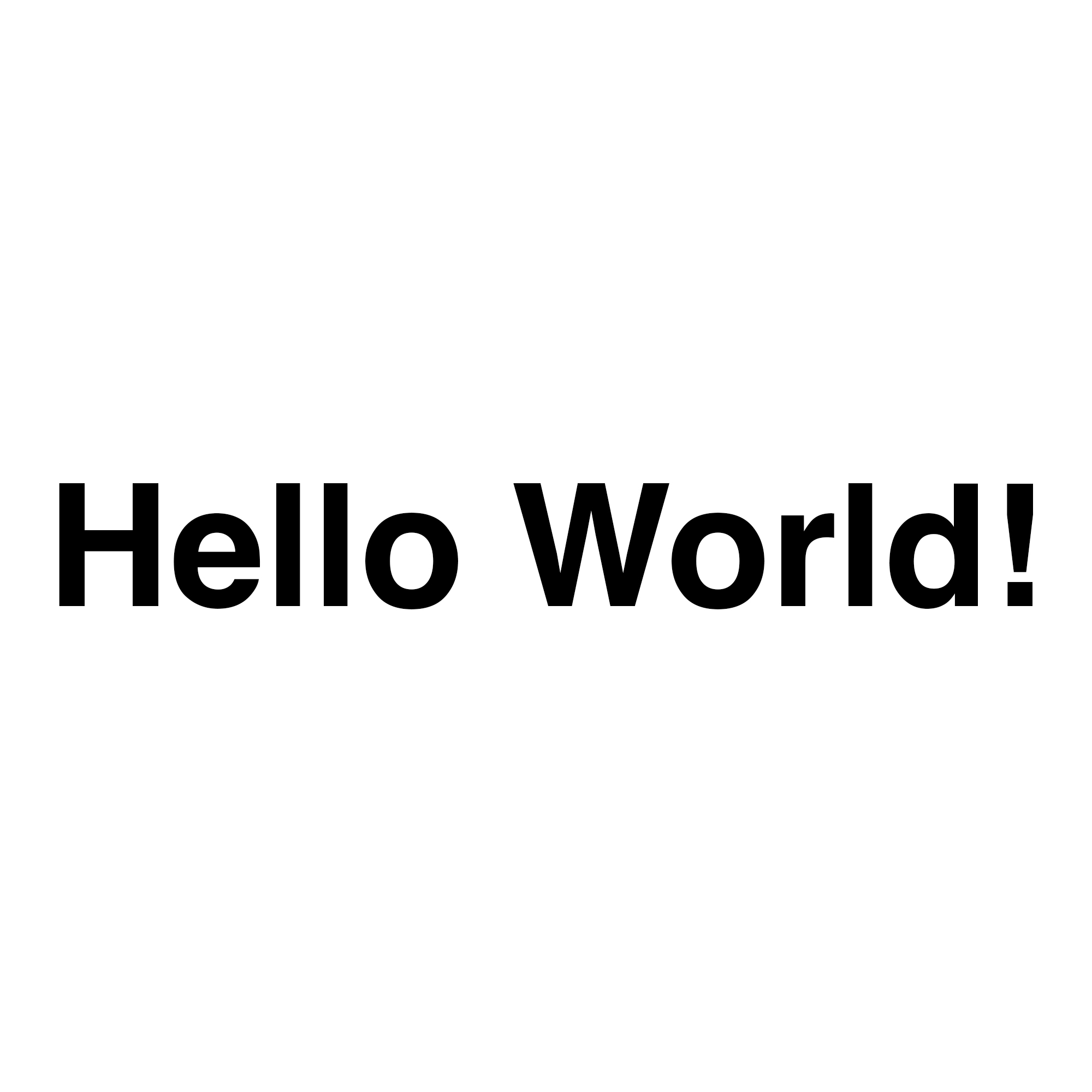 Hello World!